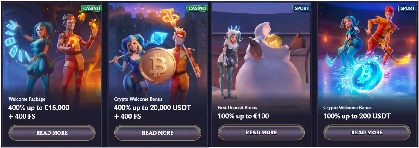 LolaJack Casino Welcome packages